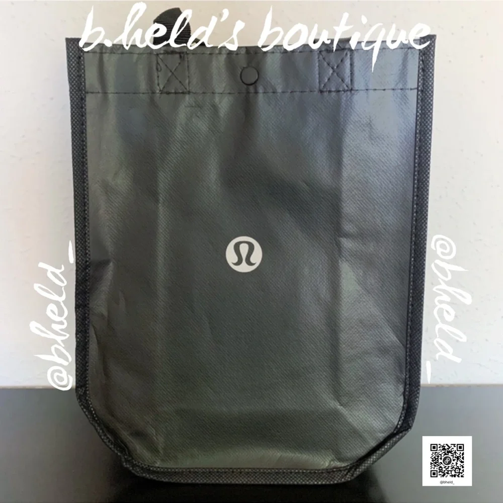 Bundle of 3 lululemon Small Tote Bags in Red, White, & Black Brand New NWOT